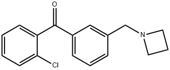 3'-AZETIDINOMETHYL-2-CHLOROBENZOPHENONE Struktur