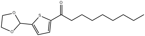 5-(1,3-DIOXOLAN-2-YL)-2-THIENYL OCTYL KETONE Struktur