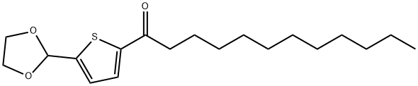 5-(1,3-DIOXOLAN-2-YL)-2-THIENYL UNDECYL KETONE Struktur