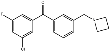 3'-AZETIDINOMETHYL-3-CHLORO-5-FLUOROBENZOPHENONE Struktur