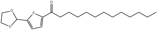 5-(1,3-DIOXOLAN-2-YL)-2-THIENYL DODECYL KETONE Struktur