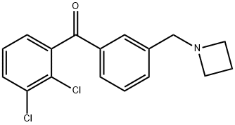 3'-AZETIDINOMETHYL-2,3-DICHLOROBENZOPHENONE Struktur