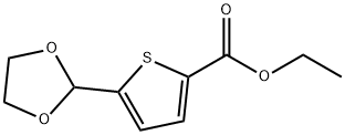 ETHYL 5-(1,3-DIOXOLAN-2-YL)-2-THIOPHENECARBOXYLATE Struktur