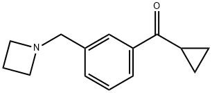 3-(AZETIDINOMETHYL)PHENYL CYCLOPROPYL KETONE Struktur