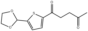 5-(1,3-DIOXOLAN-2-YL)-2-THIENYL 3-OXOBUTYL KETONE Struktur