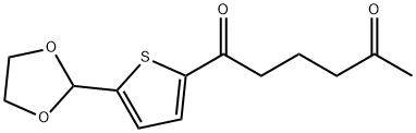 5-(1,3-DIOXOLAN-2-YL)-2-THIENYL 4-OXOPENTYL KETONE Struktur