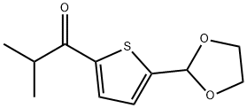 5-(1,3-DIOXOLAN-2-YL)-2-THIENYL ISOPROPYL KETONE Struktur