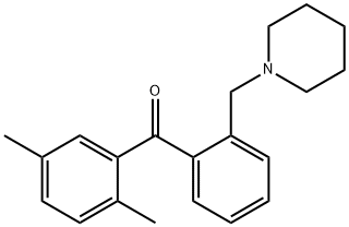 2,5-DIMETHYL-2'-PIPERIDINOMETHYL BENZOPHENONE Struktur