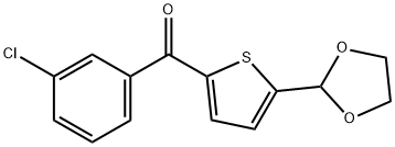 2-(3-CHLOROROBENZOYL)-5-(1,3-DIOXOLAN-2-YL)THIOPHENE price.