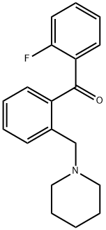 2-FLUORO-2'-PIPERIDINOMETHYL BENZOPHENONE Struktur