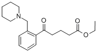 ETHYL 5-OXO-5-[2-(PIPERIDINOMETHYL)PHENYL]VALERATE Struktur