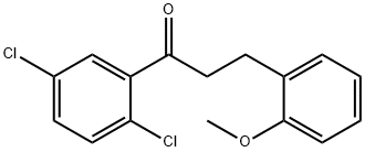 2',5'-DICHLORO-3-(2-METHOXYPHENYL)PROPIOPHENONE Struktur