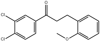 3',4'-DICHLORO-3-(2-METHOXYPHENYL)PROPIOPHENONE Struktur