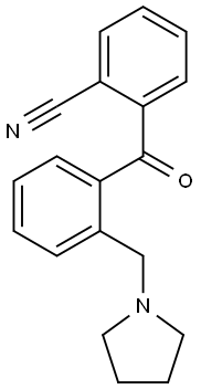 2-CYANO-2'-PYRROLIDINOMETHYL BENZOPHENONE Struktur