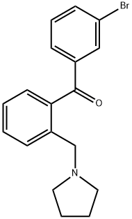 3'-BROMO-2-PYRROLIDINOMETHYL BENZOPHENONE Struktur