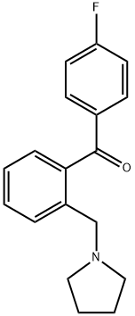 4'-FLUORO-2-PYRROLIDINOMETHYL BENZOPHENONE Struktur