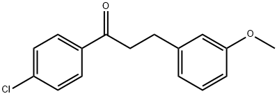 4'-CHLORO-3-(3-METHOXYPHENYL)PROPIOPHENONE Struktur