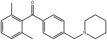 2,6-DIMETHYL-4'-PIPERIDINOMETHYL BENZOPHENONE Struktur