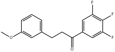 3-(3-METHOXYPHENYL)-3',4',5'-TRIFLUOROPROPIOPHENONE Struktur