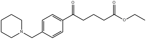 ETHYL 5-OXO-5-[4-(PIPERIDINOMETHYL)PHENYL]VALERATE Struktur