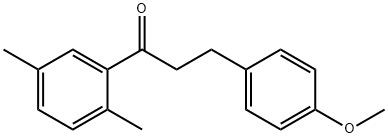 2',5'-DIMETHYL-3-(4-METHOXYPHENYL)PROPIOPHENONE Struktur