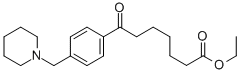 ETHYL 7-OXO-7-[4-(PIPERIDINOMETHYL)PHENYL]HEPTANOATE Struktur