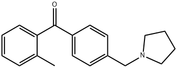 2-METHYL-4'-PYRROLIDINOMETHYL BENZOPHENONE Struktur