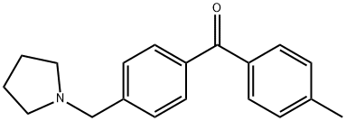 4-METHYL-4'-PYRROLIDINOMETHYL BENZOPHENONE Struktur