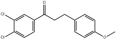 3',4'-DICHLORO-3-(4-METHOXYPHENYL)PROPIOPHENONE Struktur