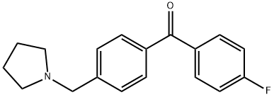 4-FLUORO-4'-PYRROLIDINOMETHYL BENZOPHENONE Struktur