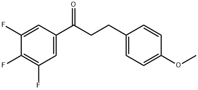 3-(4-METHOXYPHENYL)-3',4',5'-TRIFLUOROPROPIOPHENONE Struktur