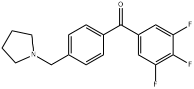 4'-PYRROLIDINOMETHYL-3,4,5-TRIFLUOROBENZOPHENONE price.