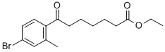 ETHYL 7-(4-BROMO-2-METHYLPHENYL)-7-OXOHEPTANOATE Struktur