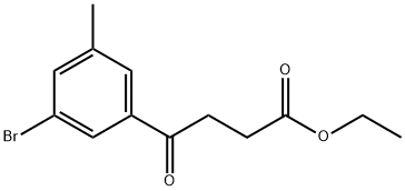 ETHYL 4-(3-BROMO-5-METHYLPHENYL)-4-OXOBUTYRATE price.