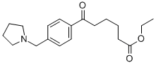 ETHYL 6-OXO-6-[(4-PYRROLIDINOMTHYL)PHENYL]HEXANOATE Struktur