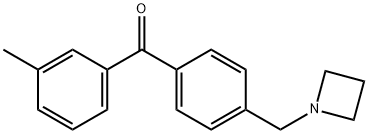 4'-AZETIDINOMETHYL-3-METHYLBENZOPHENONE Struktur