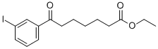 ETHYL 7-(3-IODOPHENYL)-7-OXOHEPTANOATE Struktur