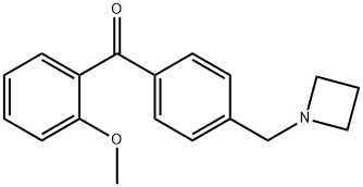 4'-AZETIDINOMETHYL-2-METHOXYBENZOPHENONE Struktur