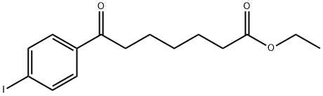 ETHYL 7-(4-IODOPHENYL)-7-OXOHEPTANOATE Struktur