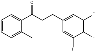 2'-METHYL-3-(3,4,5-TRIFLUOROPHENYL)PROPIOPHENONE Struktur