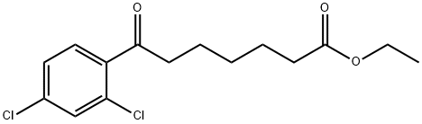 ETHYL 7-(2,4-DICHLOROPHENYL)-7-OXOHEPTANOATE Struktur