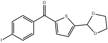 5-(1,3-DIOXOLAN-2-YL)-2-(4-IODOBENZOYL)THIOPHENE Struktur