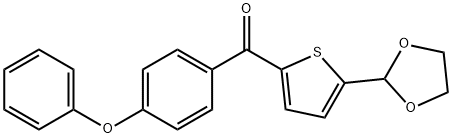 5-(1,3-DIOXOLAN-2-YL)-2-(4-PHENOXYBENZOYL)THIOPHENE Struktur