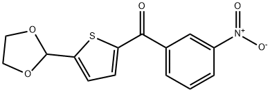 5-(1,3-DIOXOLAN-2-YL)-2-(3-NITROBENZOYL)THIOPHENE Struktur