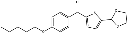 5-(1,3-DIOXOLAN-2-YL)-2-(4-PENTYLOXYBENZOYL)THIOPHENE Struktur