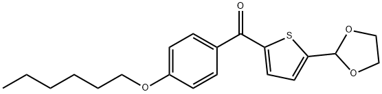 5-(1,3-DIOXOLAN-2-YL)-2-(4-HEXYLOXYBENZOYL)THIOPHENE Struktur