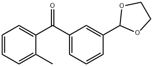 3'-(1,3-DIOXOLAN-2-YL)-2-METHYLBENZOPHENONE Struktur