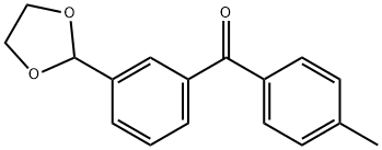 3-(1,3-DIOXOLAN-2-YL)-4'-METHYLBENZOPHENONE Struktur