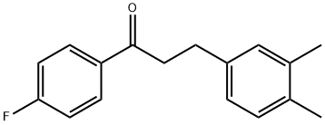 3-(3,4-DIMETHYLPHENYL)-4'-FLUOROPROPIOPHENONE Struktur