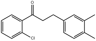 2'-CHLORO-3-(3,4-DIMETHYLPHENYL)PROPIOPHENONE Struktur